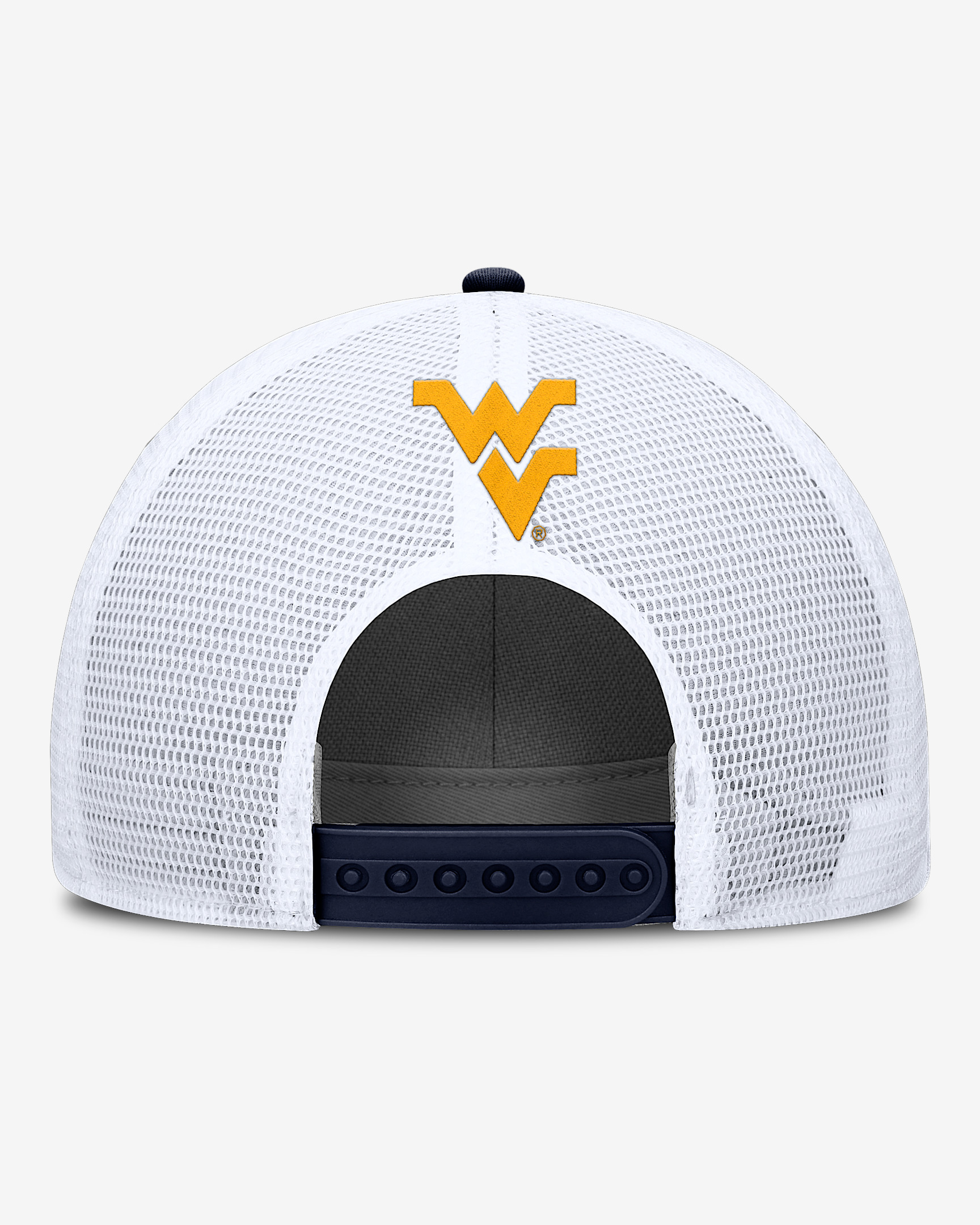 West Virginia On-Field Rise Men's Nike College Trucker Adjustable Hat - 2