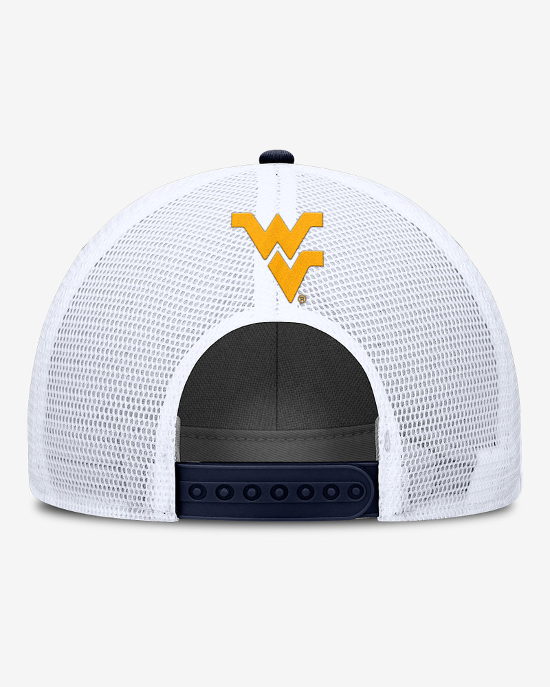 Nike West Virginia On-Field Rise Men's Nike College Trucker Adjustable Hat outlook