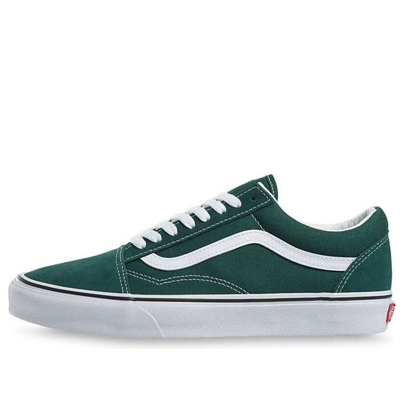 Vans Old Skool Dark Green Unisex 'Green White' VN0A4U3B2NC - 1