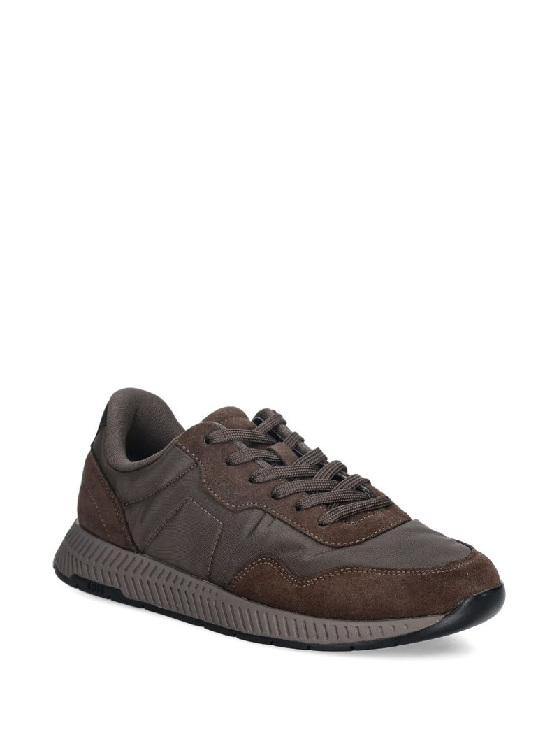 BOSS panelled lace-up sneakers outlook