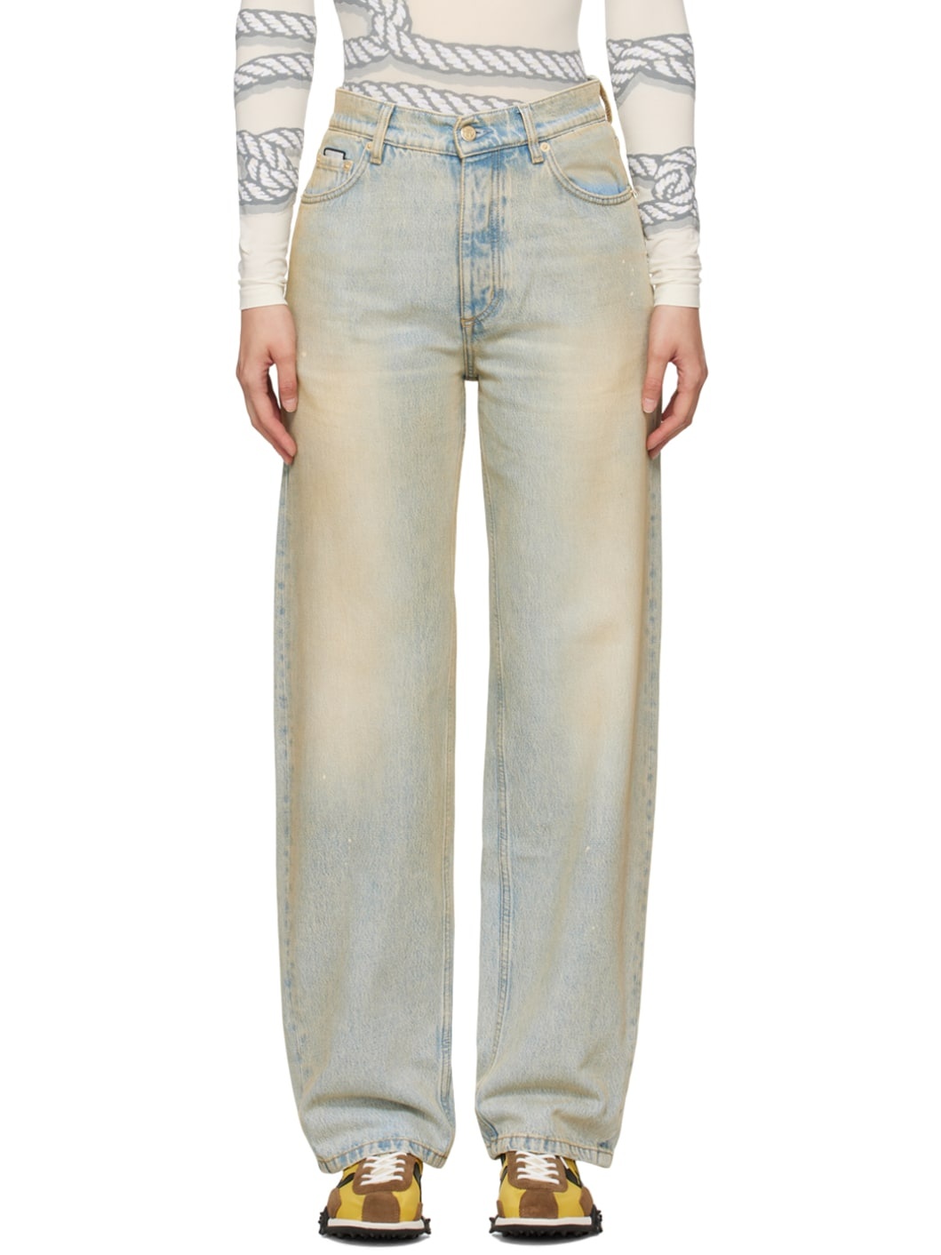 Beige Benz Jeans - 1