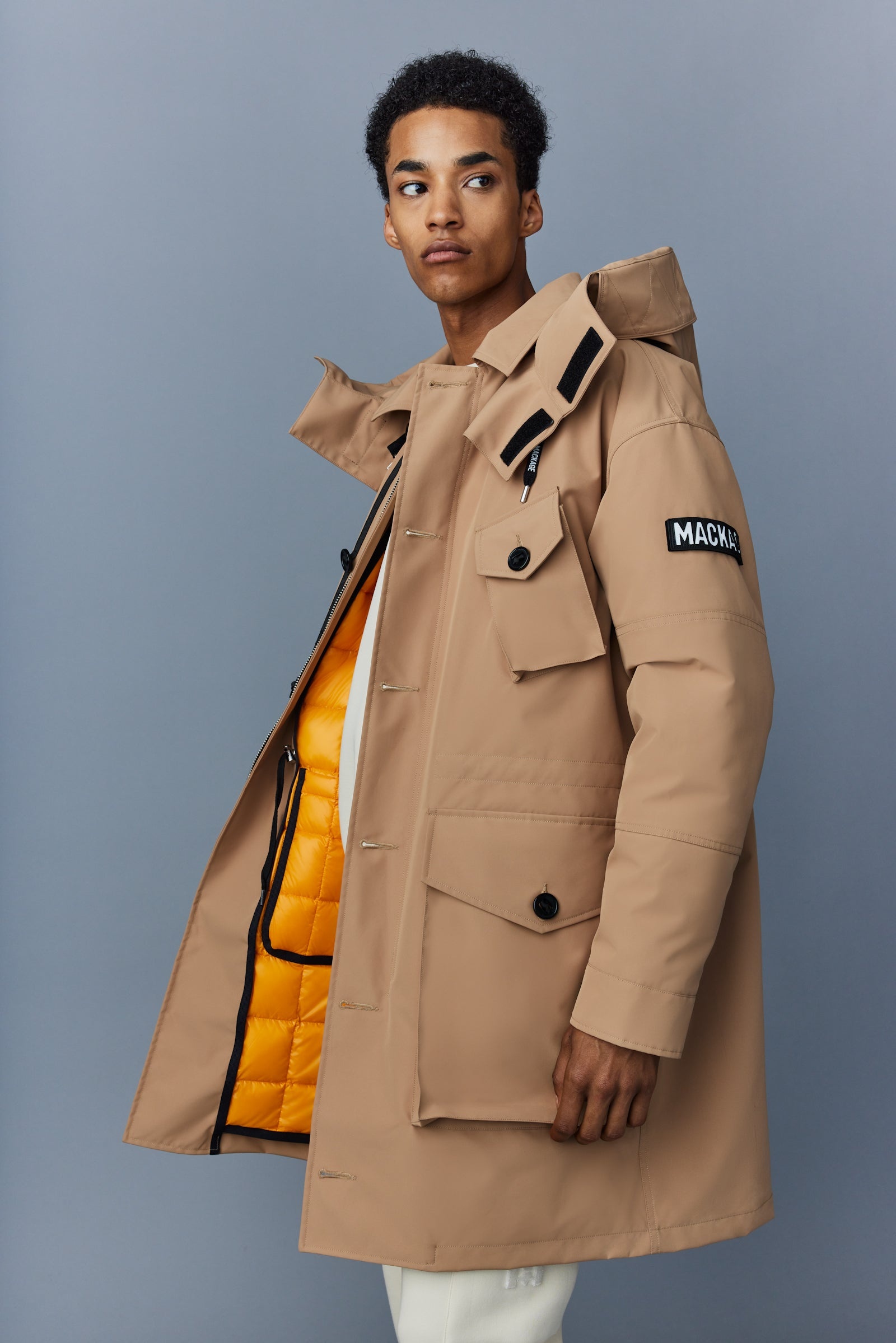 HARLEM Bonded Tech down parka with hood - 7