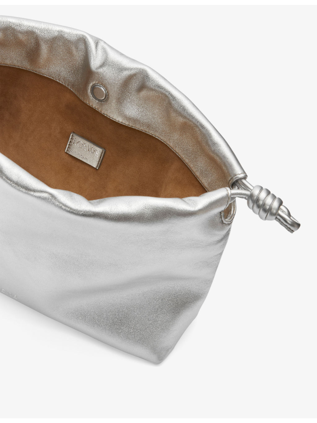 Flamenco Metallic medium leather shoulder bag - 4