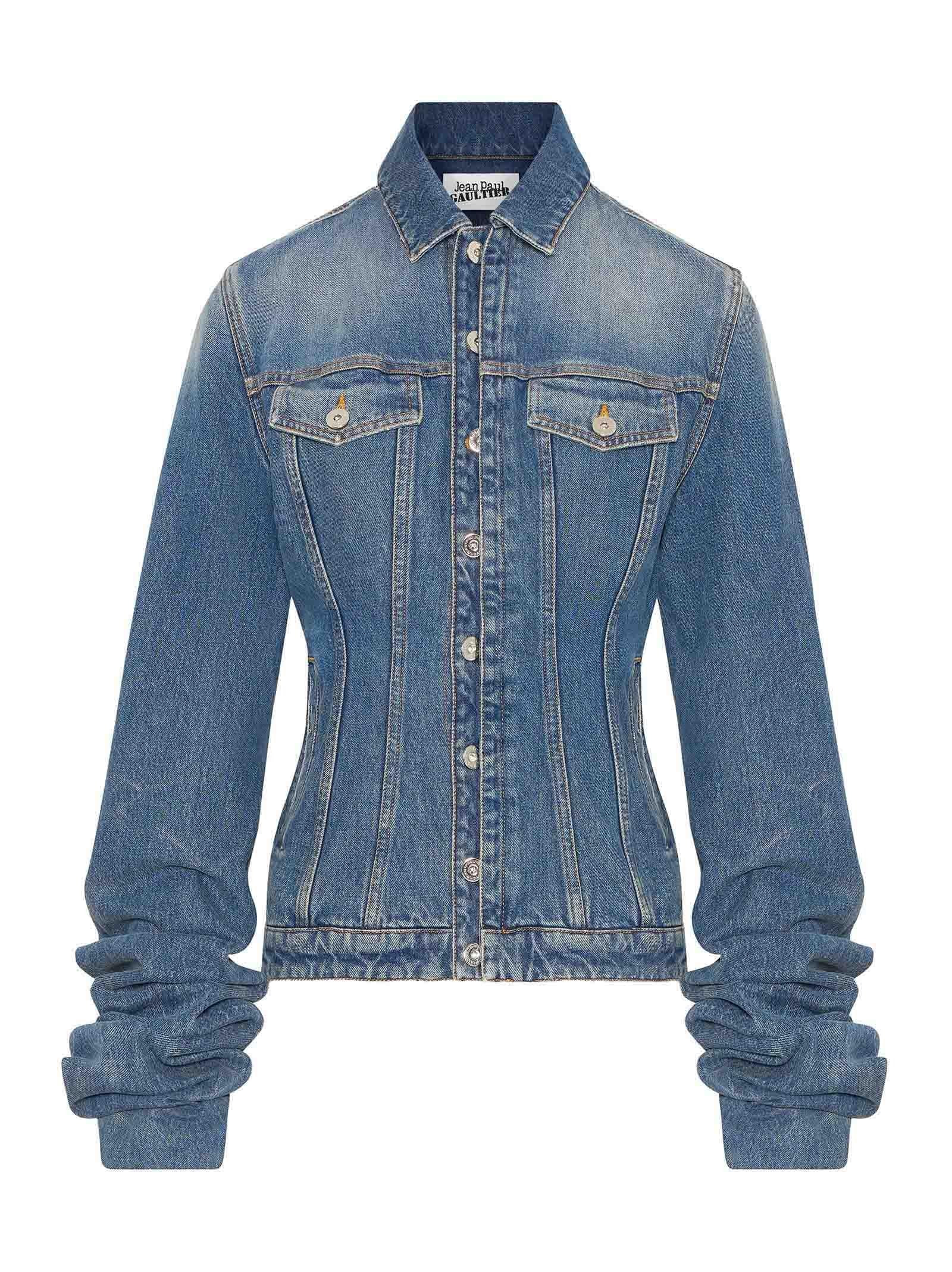 GIUBBINO THE BLUE DENIM JACKET WITH OVERSIZED SLEEVES JEAN PAUL GAULTIER - 1