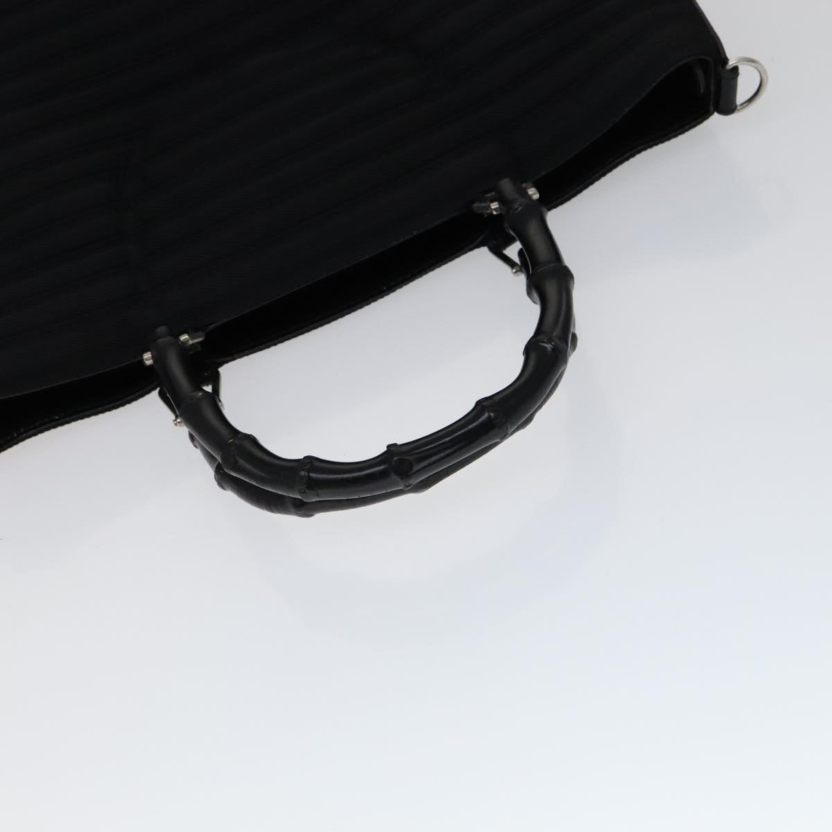 GUCCI Bamboo Hand Bag Nylon Black 000 1705 000 1705 - 7