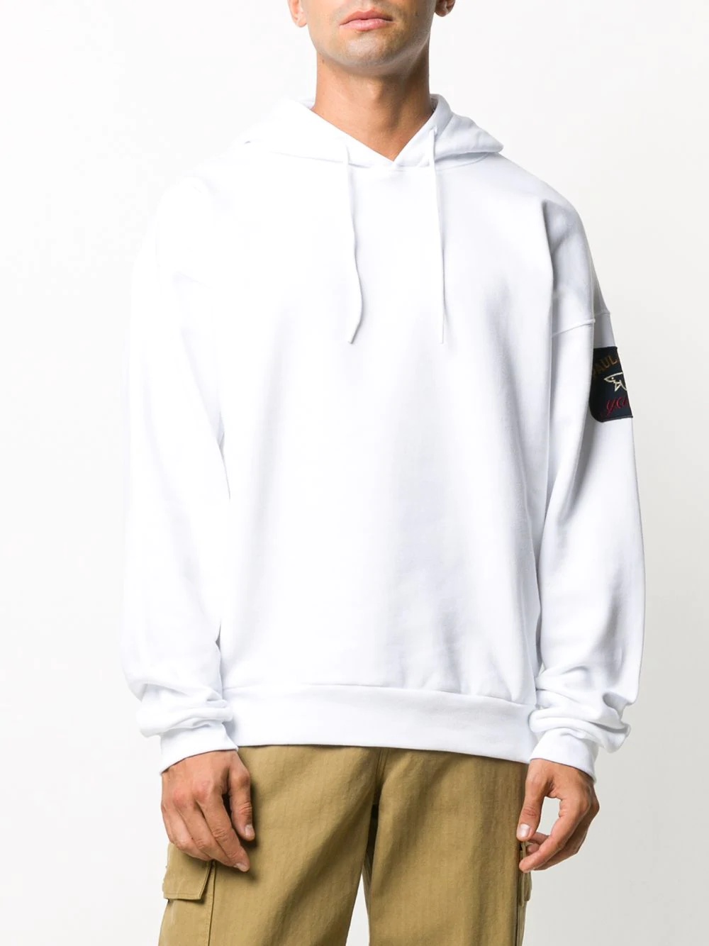 long sleeve printed logo hoodie - 3