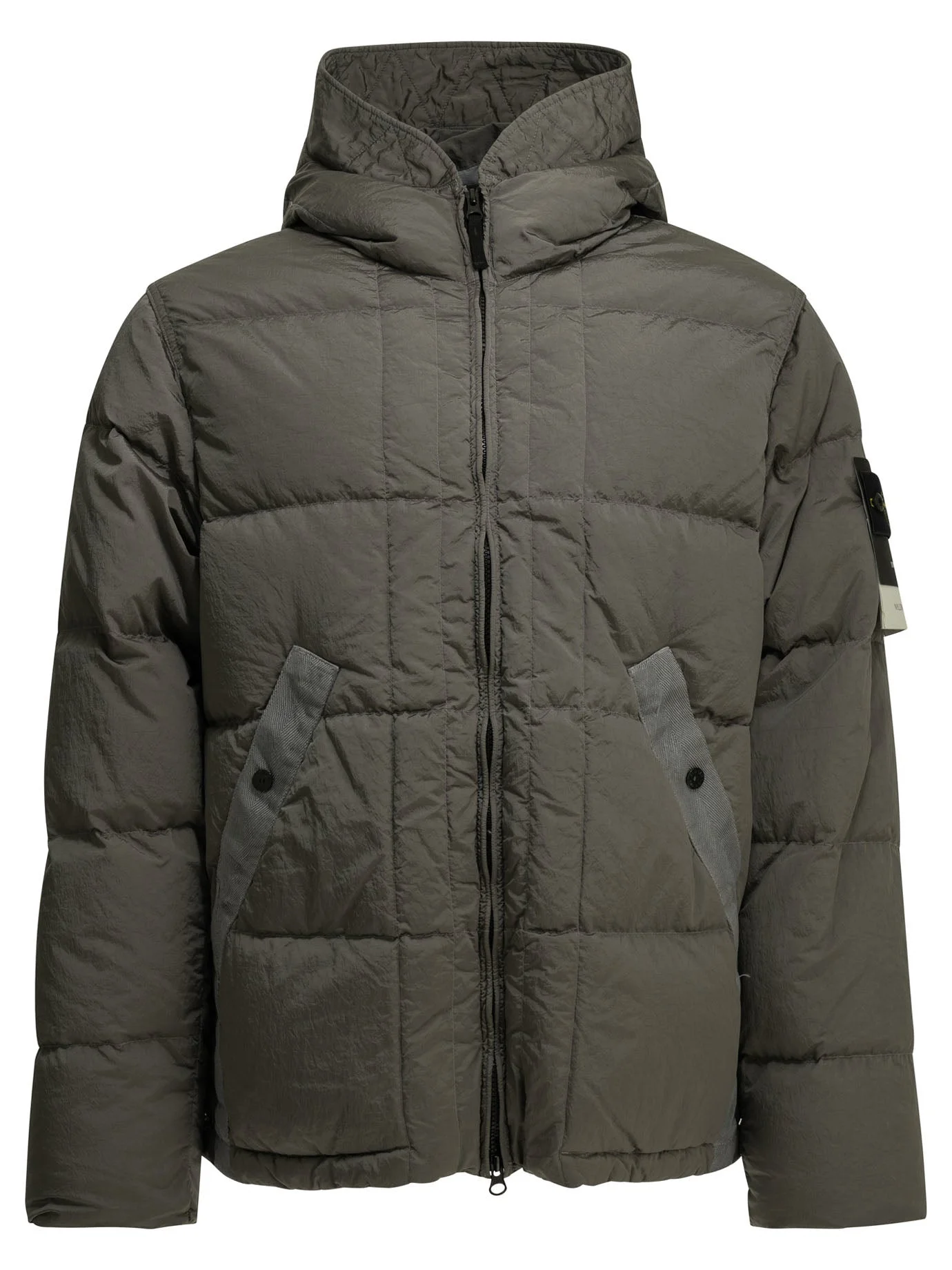 Stone Island Nylon Metal Short Down Jacket Grey - 1