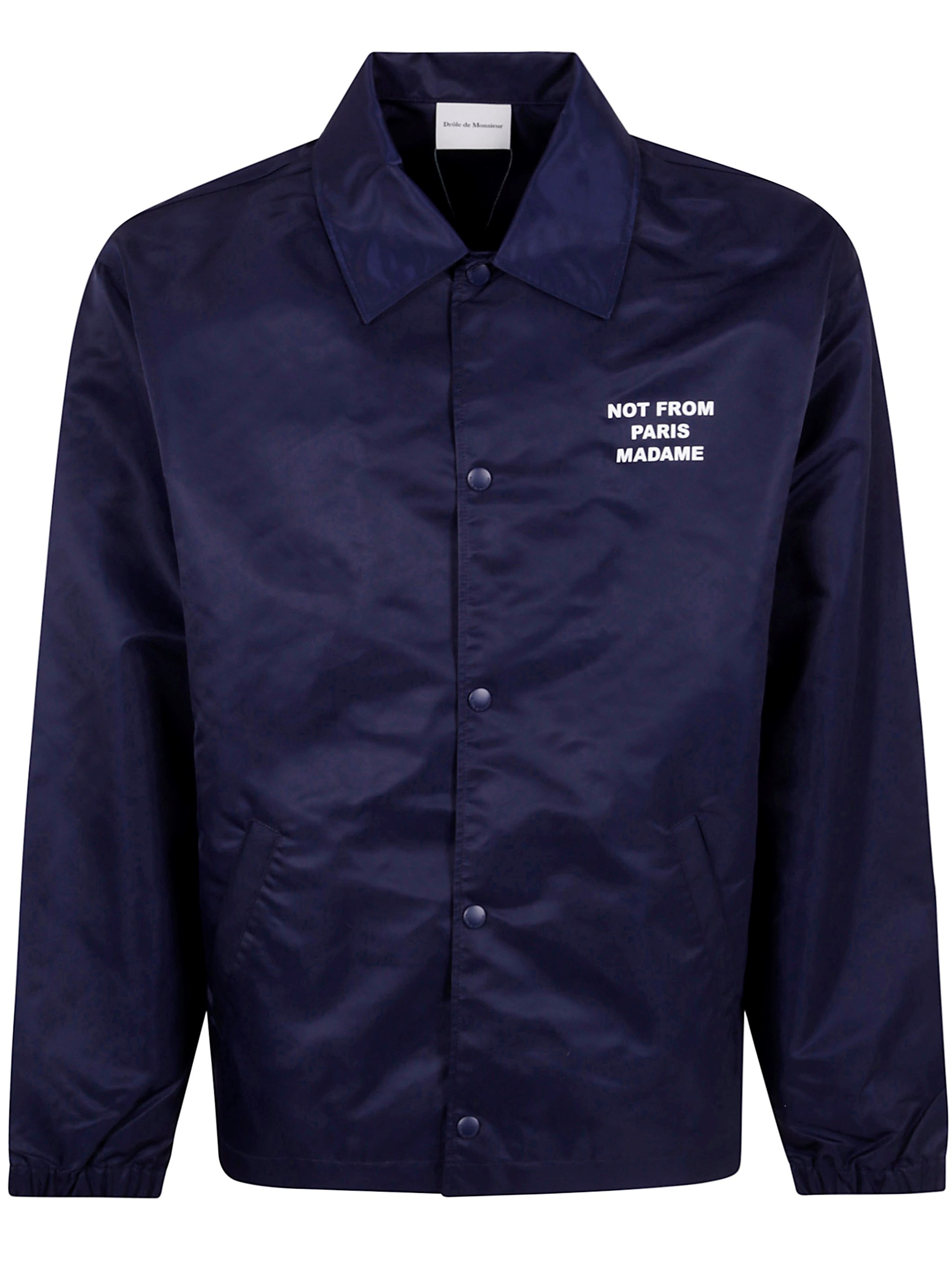 The LA VESTE SLOGAN, a standout jacket from DROLE DE MONSIEUR, is crafted from high-quality material - 1