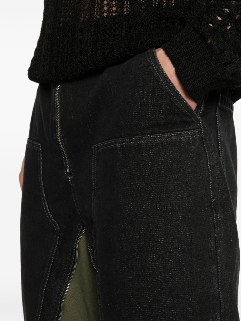 high-waist straight-leg jeans - 5