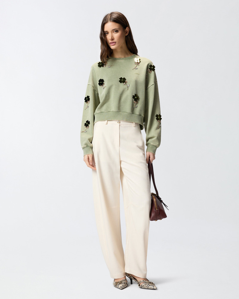 SWEATSHIRT WITH JEWEL FLOWERS 4