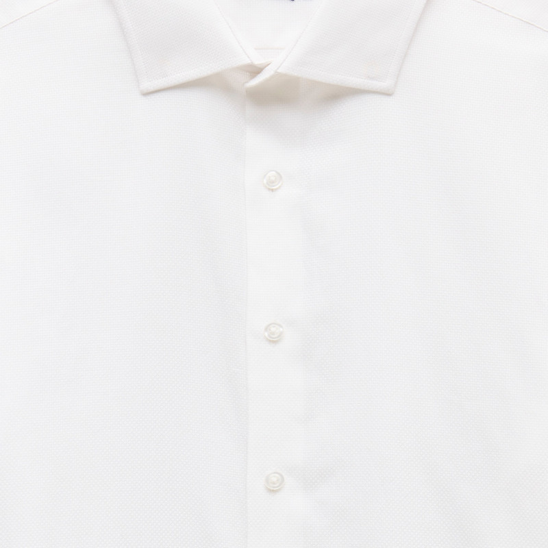 Slim-fit Ludlow Premium fine cotton dress shirt in dobby 4