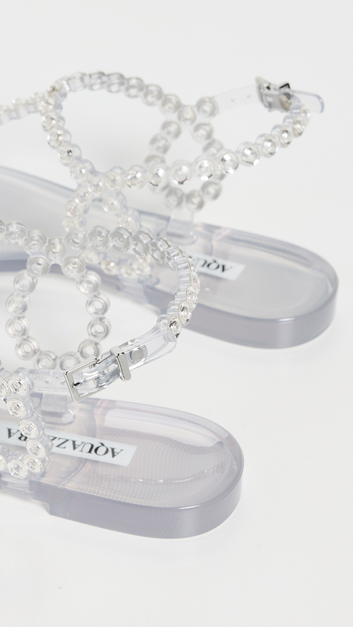 Almost Bare Crystal Jelly Sandal Flats - 3