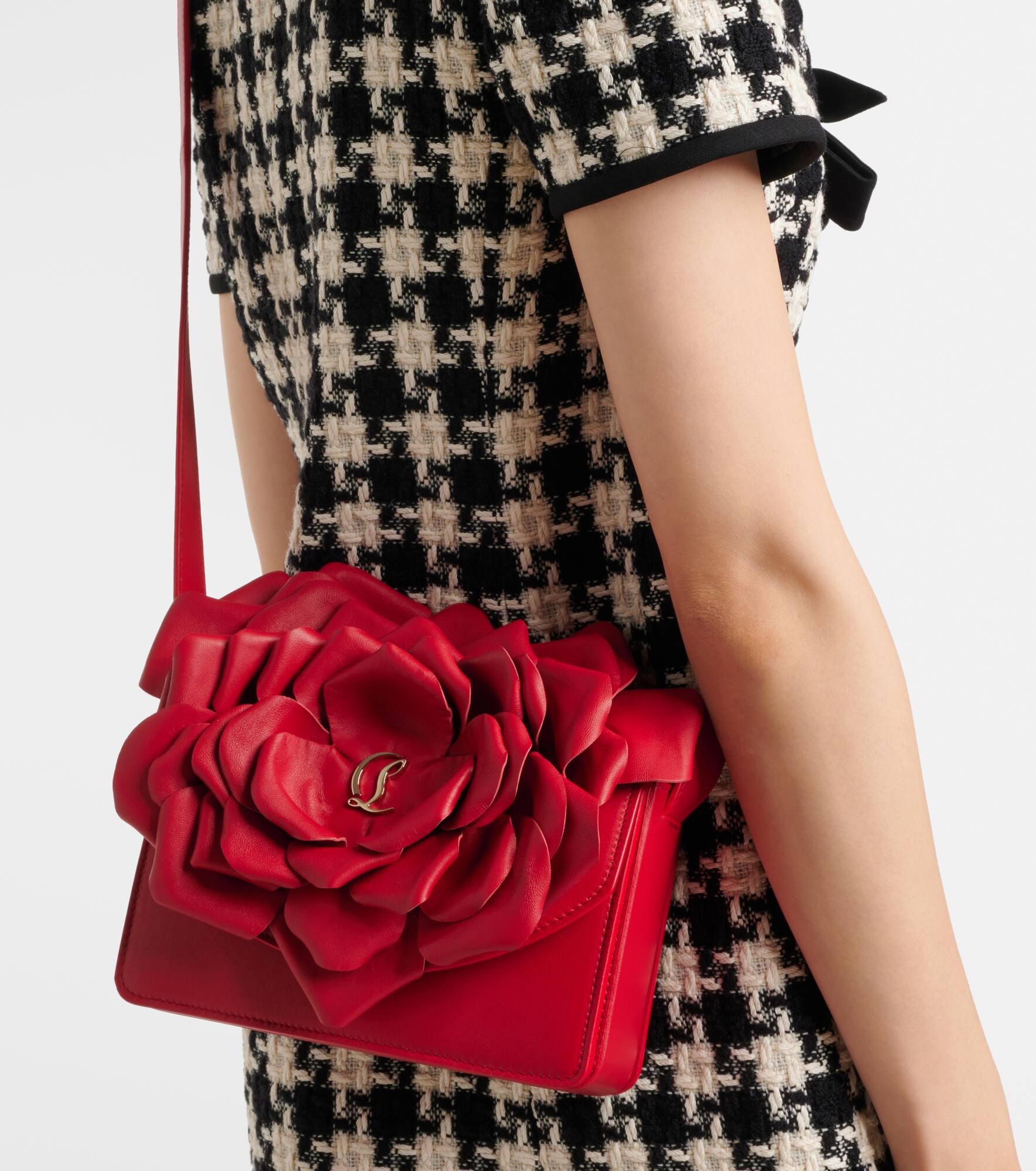 Loubi54 appliqué leather crossbody bag - 2