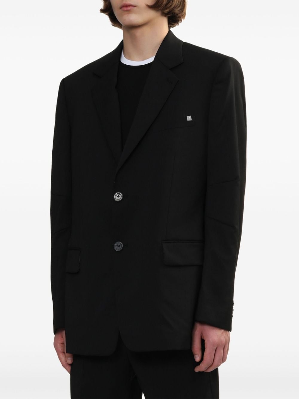 virgin wool blazer - 3