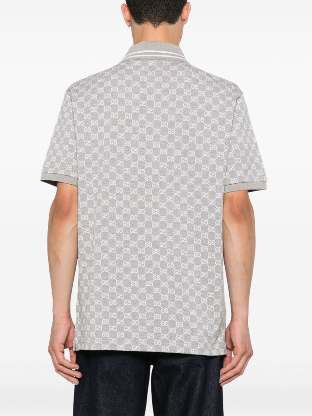 GG jacquard polo shirt - 4