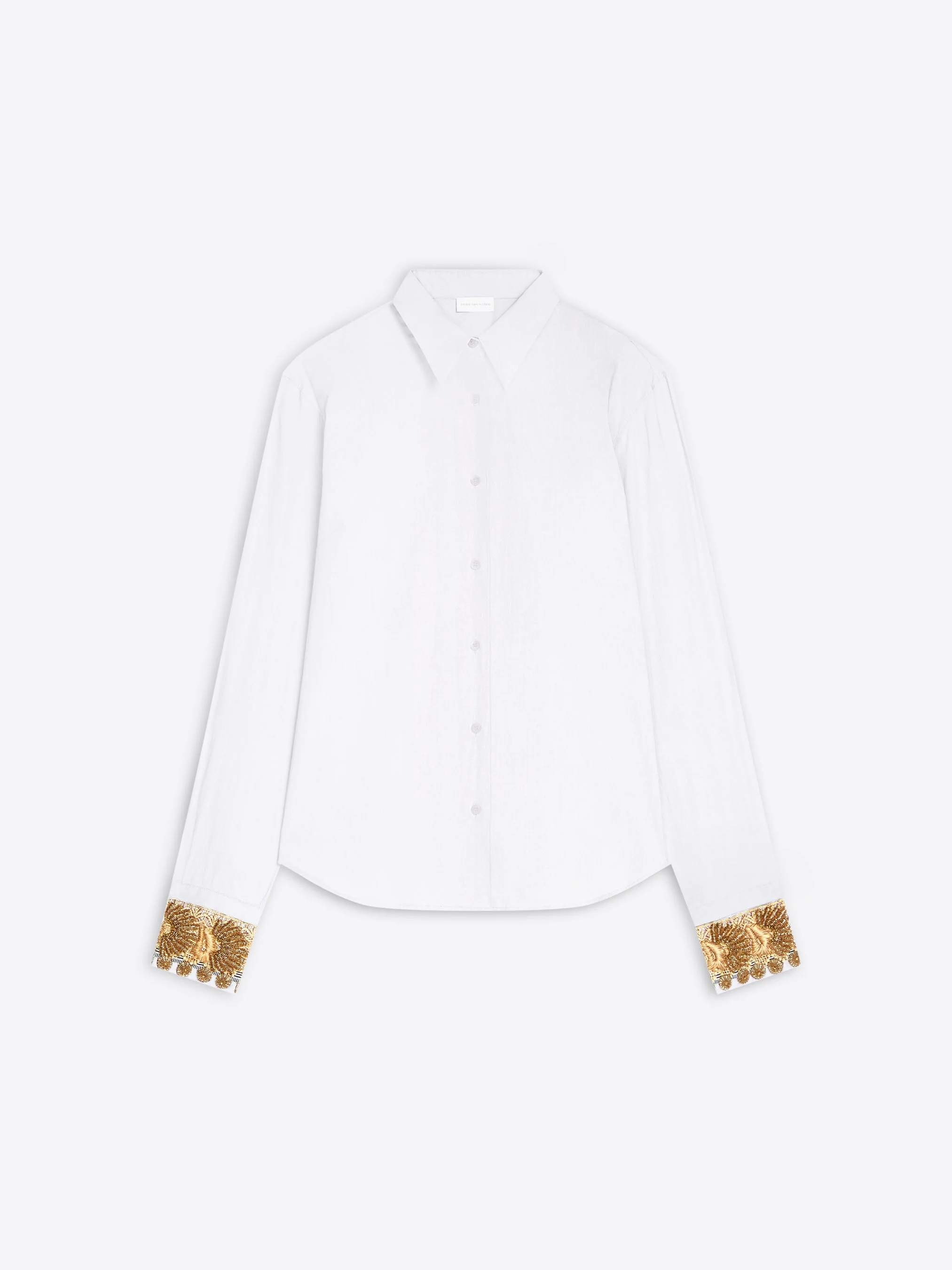 EMBROIDERED COTTON POPLIN SHIRT - 1