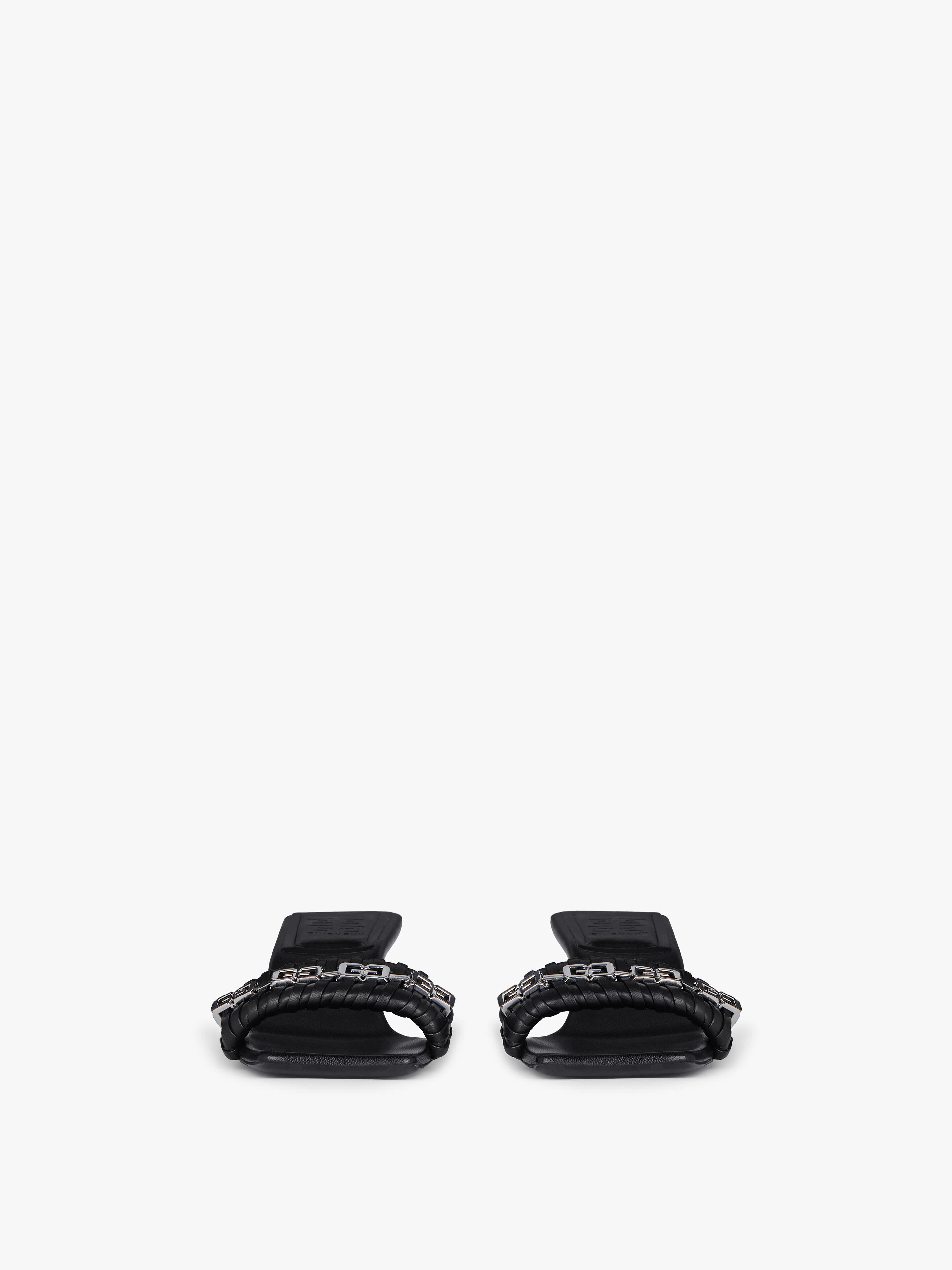 G WOVEN SANDALS IN LEATHER - 2