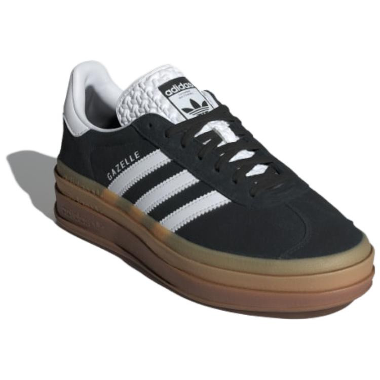 (WMNS) adidas originals Gazelle 'Bold Black White Gum' IE0876 - 3