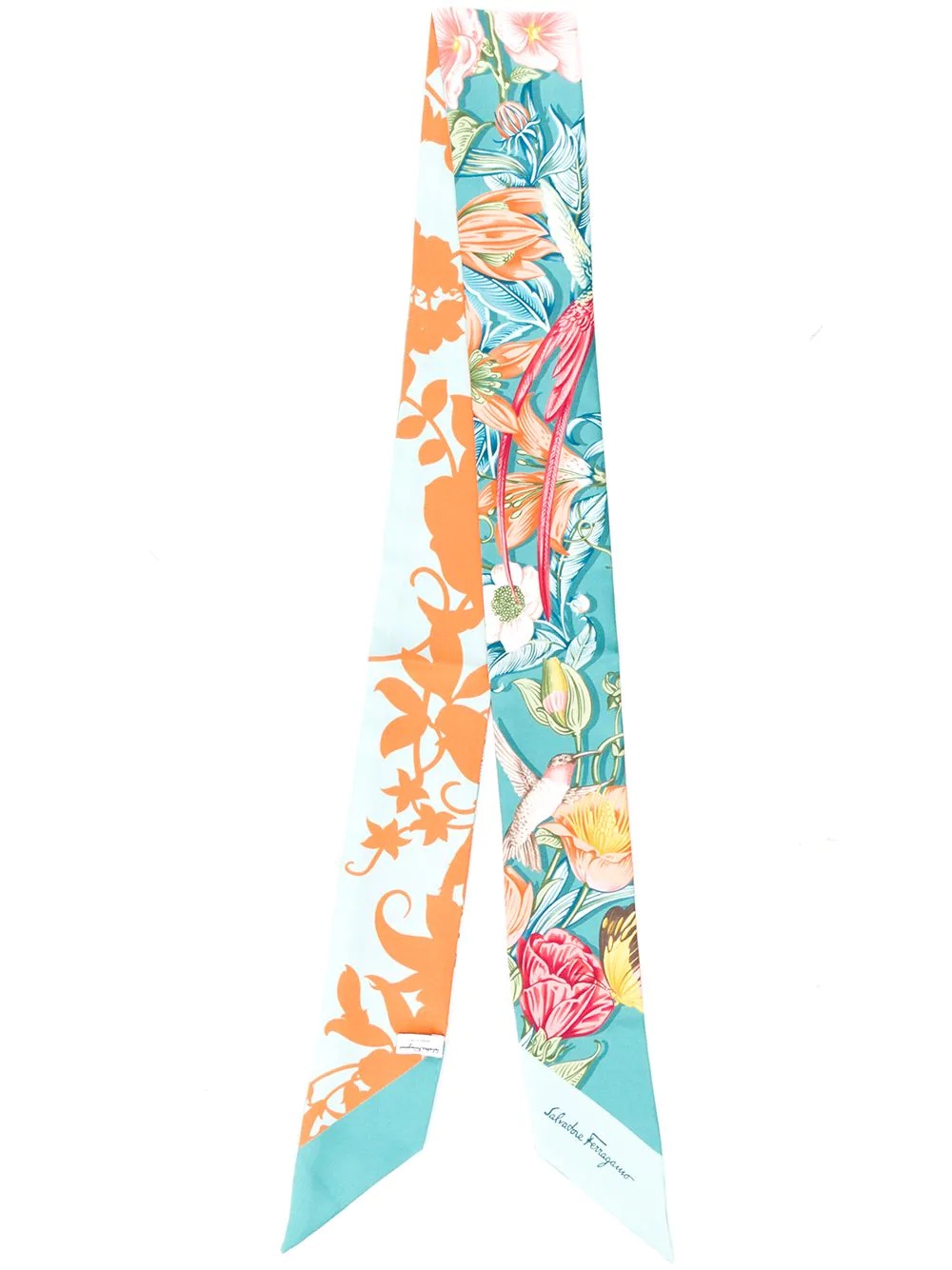 graphic print scarf - 1