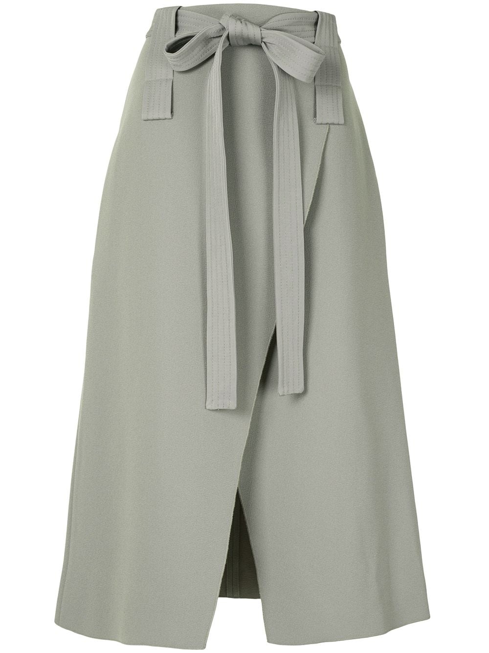 belted wrap midi skirt - 1