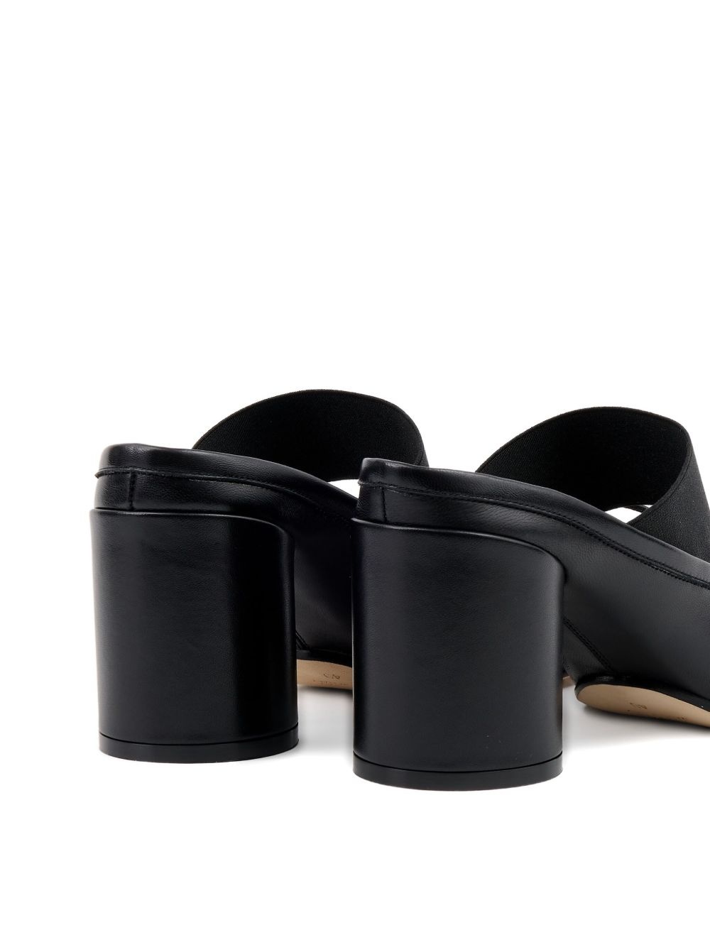 70mm logo-elastic Ballet mules - 4