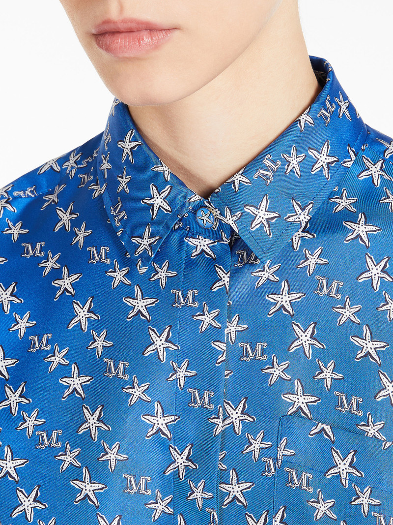 LONDON Printed silk shirt 5