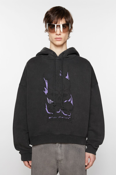 Acne Studios Printed hooded sweater - Faded black outlook
