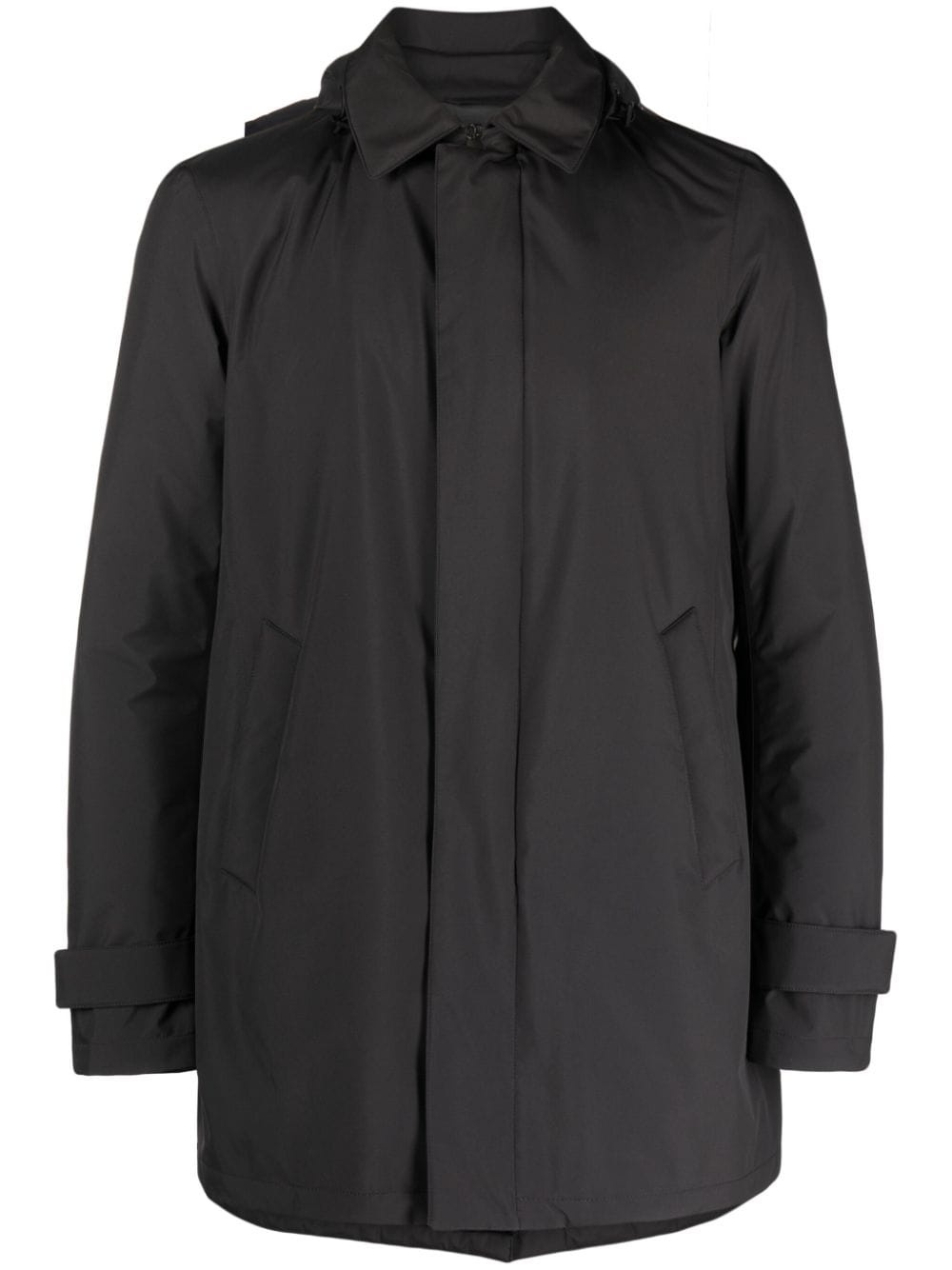 detachable-hood padded jacket - 1