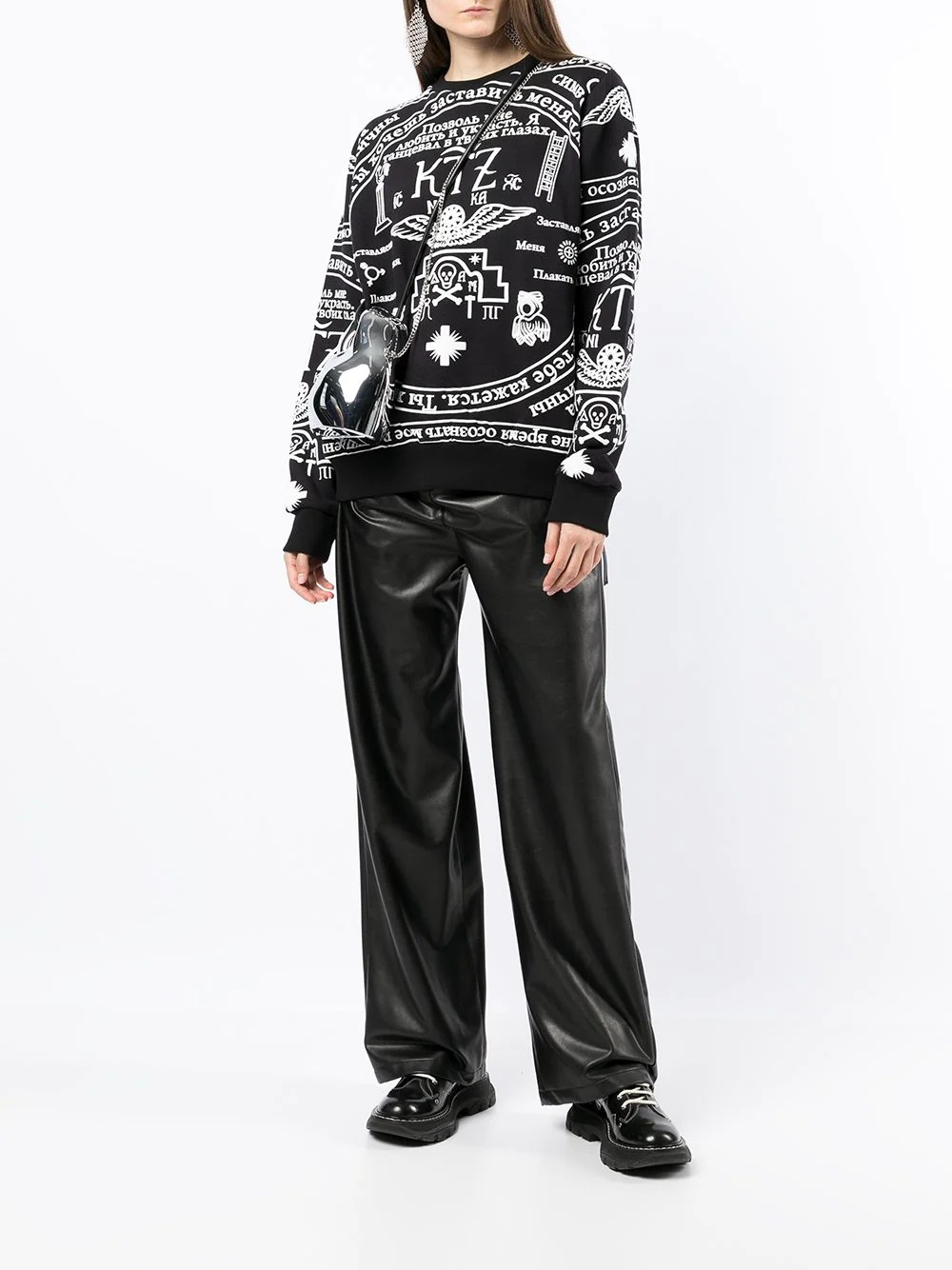 church print sweatshirt - 2