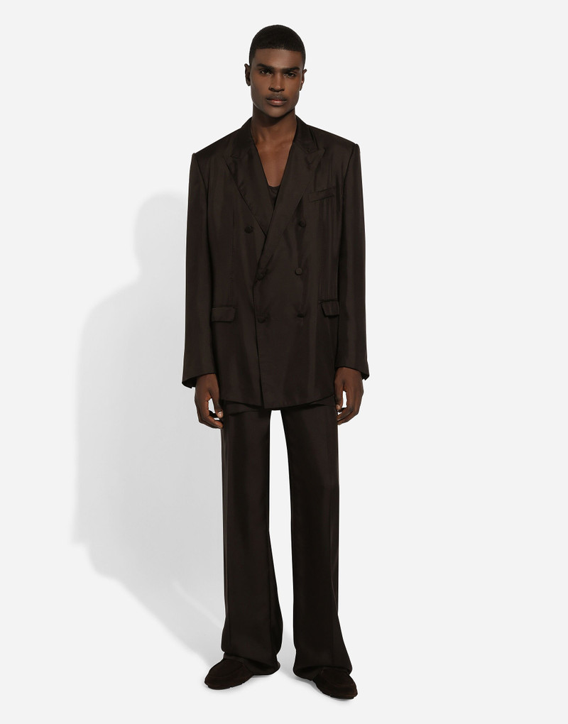 Dolce & Gabbana Double-breasted silk Taormina-fit jacket outlook