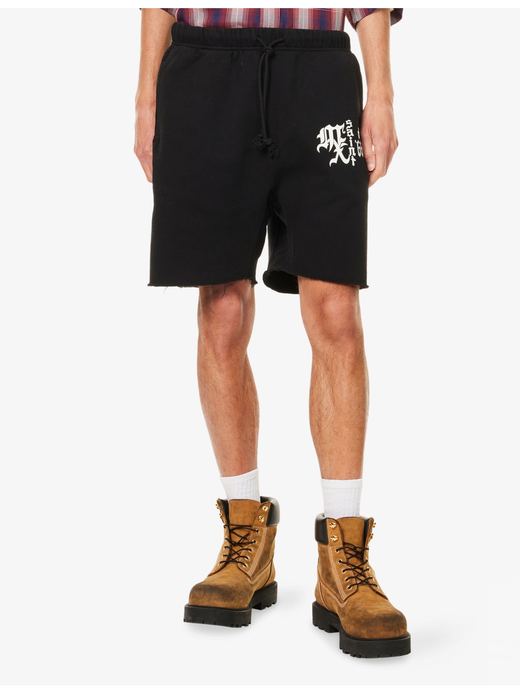 666 Logo-Print Cotton Sweat Shorts - 3