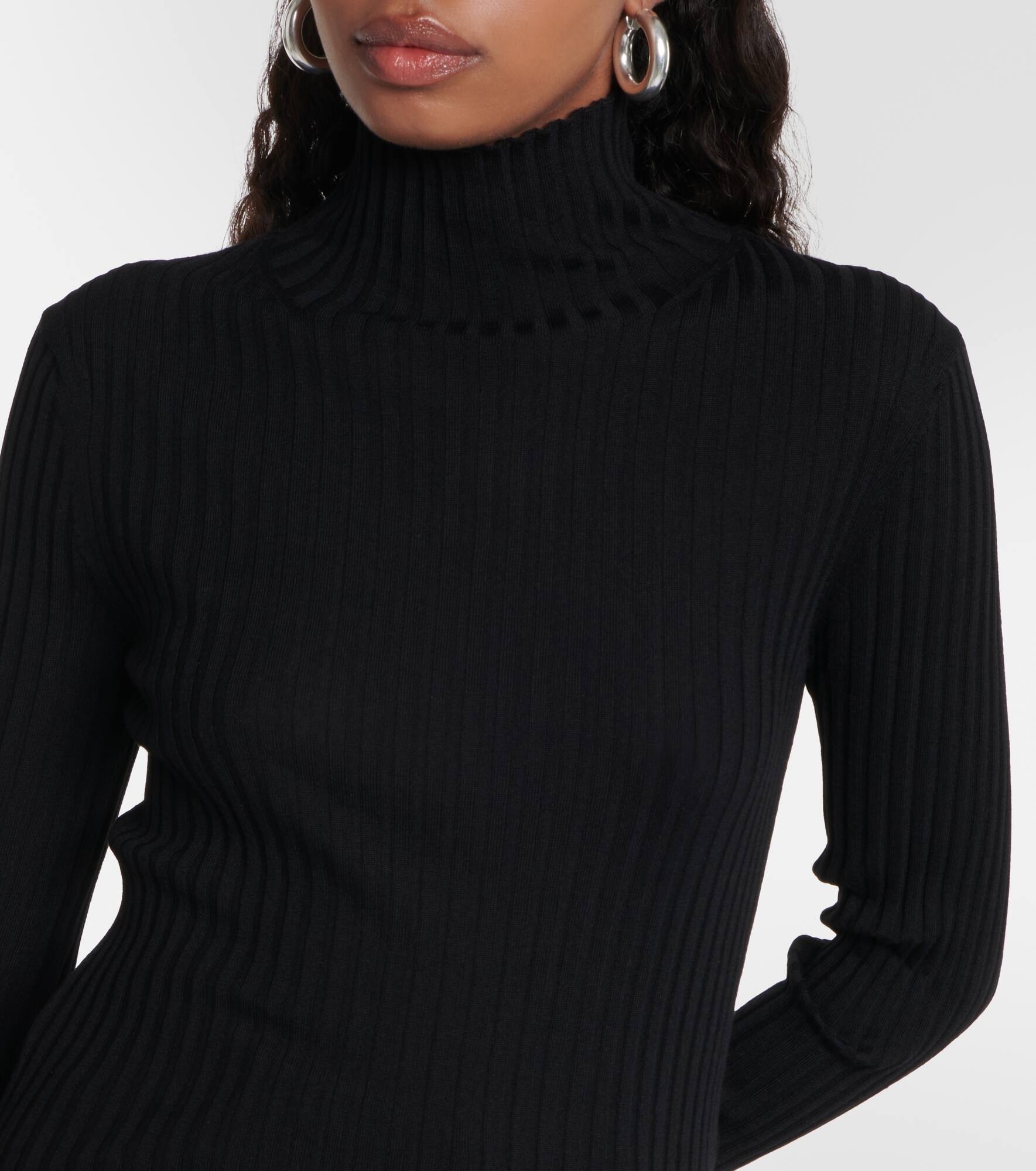 Ribbed-knit wool sweater - 4