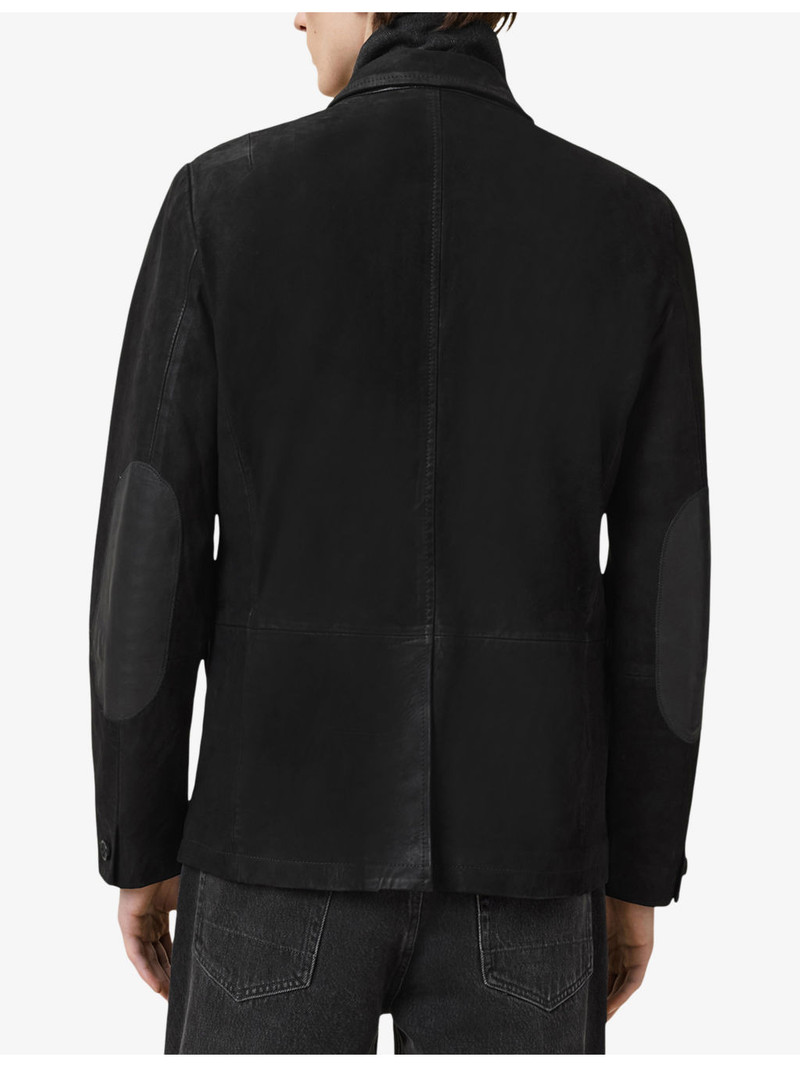 Survey Double-Layered Leather Blazer 4