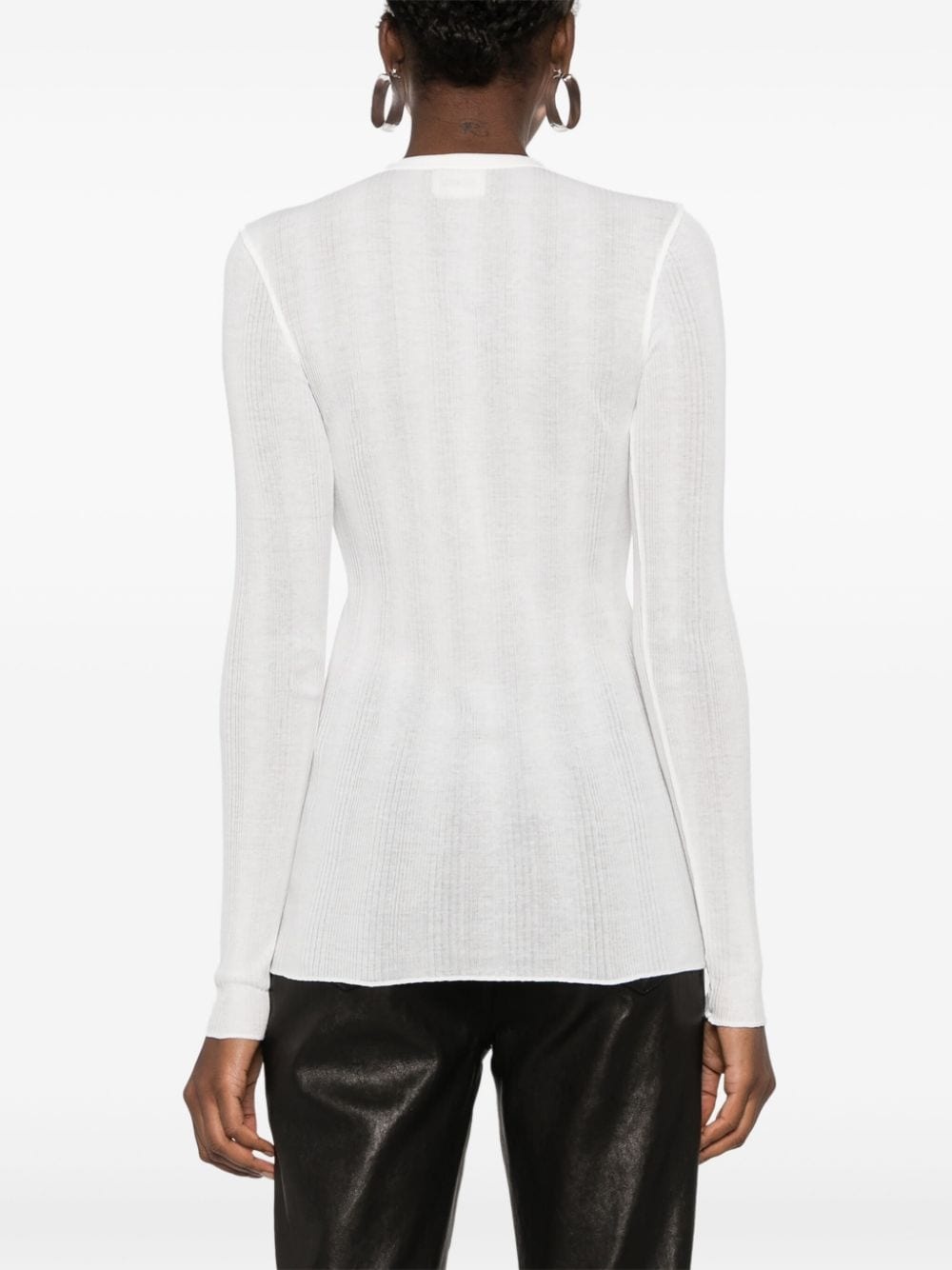 fine-ribbed long-sleeve T-shirt - 4