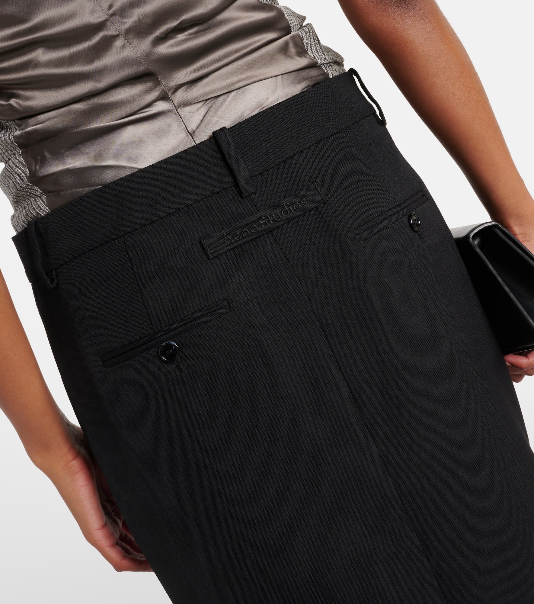 Wool-blend maxi skirt - 5