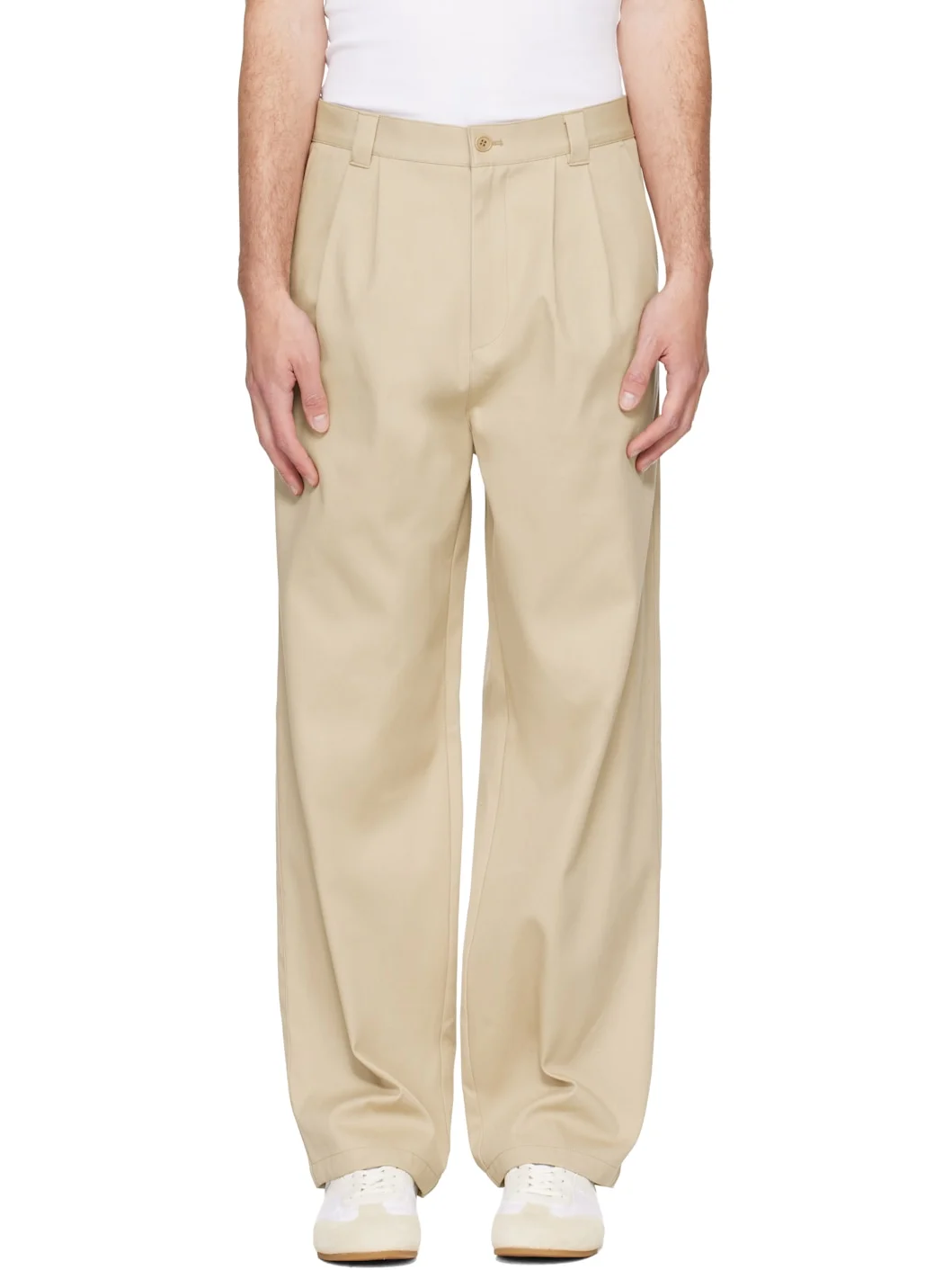 Beige Ricky Trousers - 1