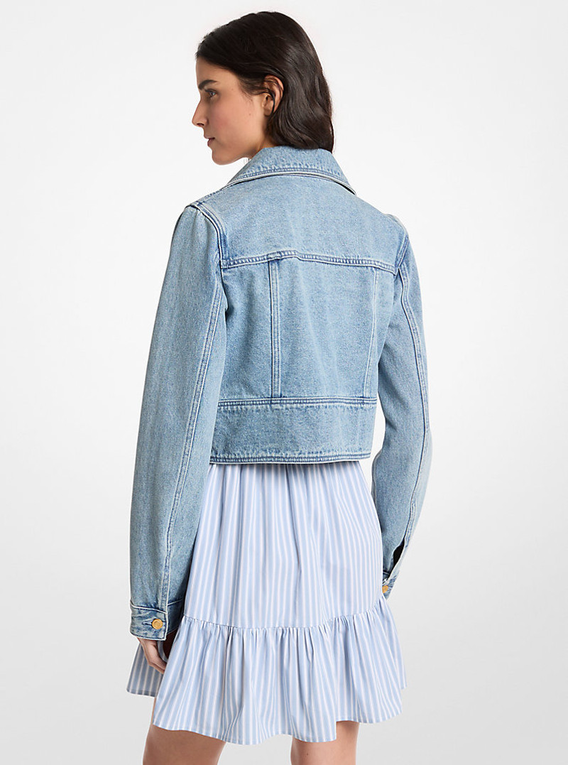 MICHAEL KORS Cropped Denim Jacket outlook