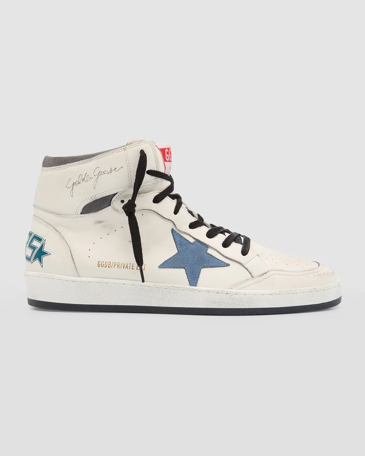 Men's Sky-Star Leather High Top Sneakers - 1