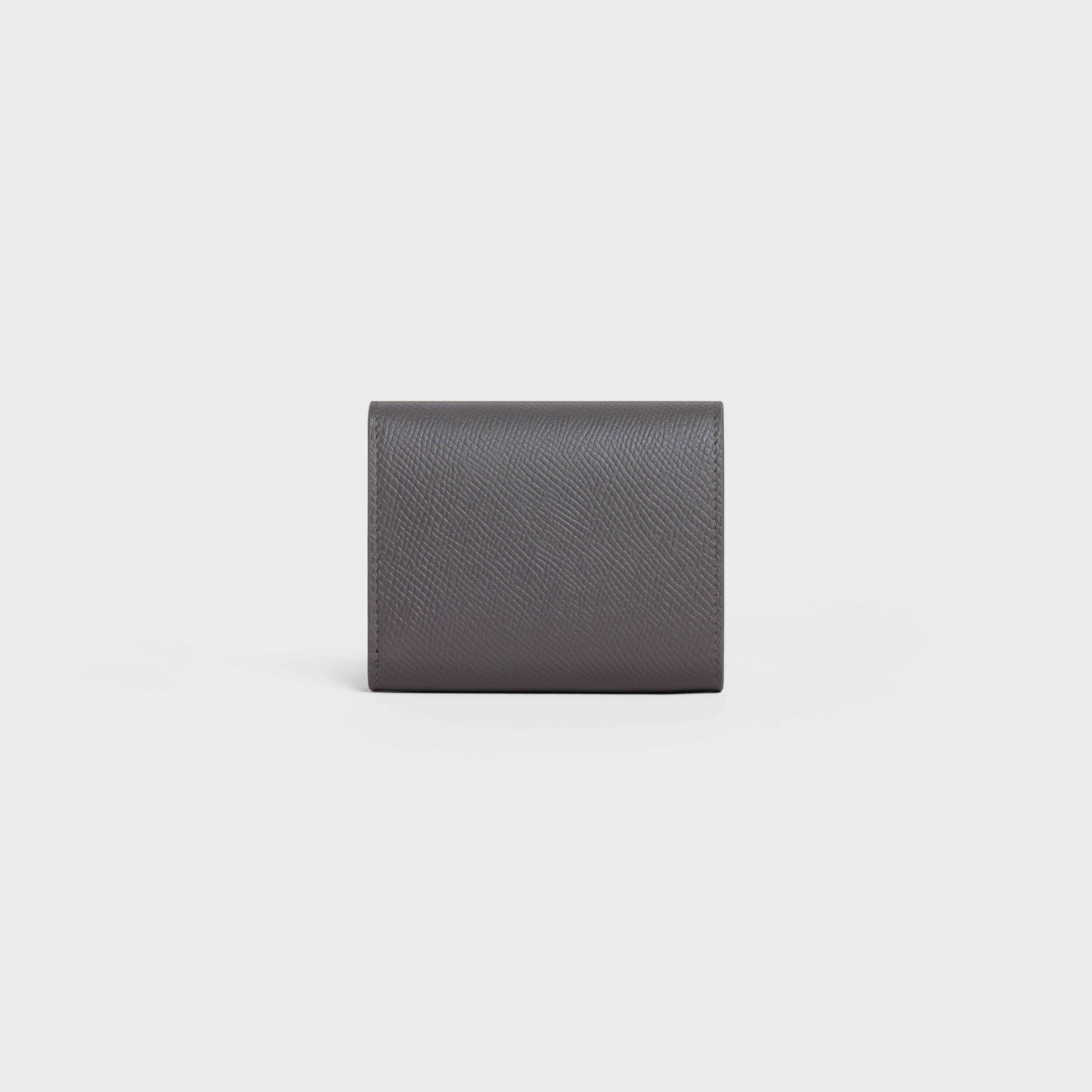 Small trifold wallet in Grained calfskin - 3