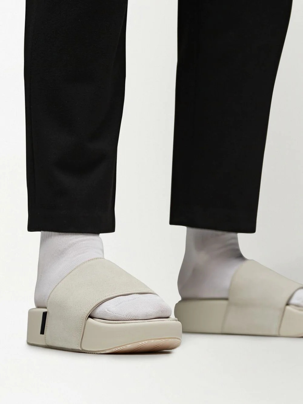 leather flatform sandals - 5
