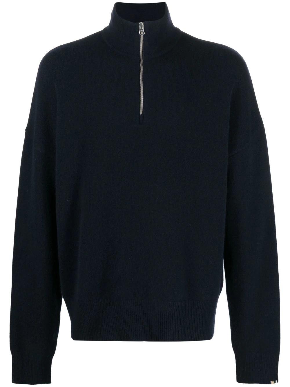 high-neck zipped jumper - 1