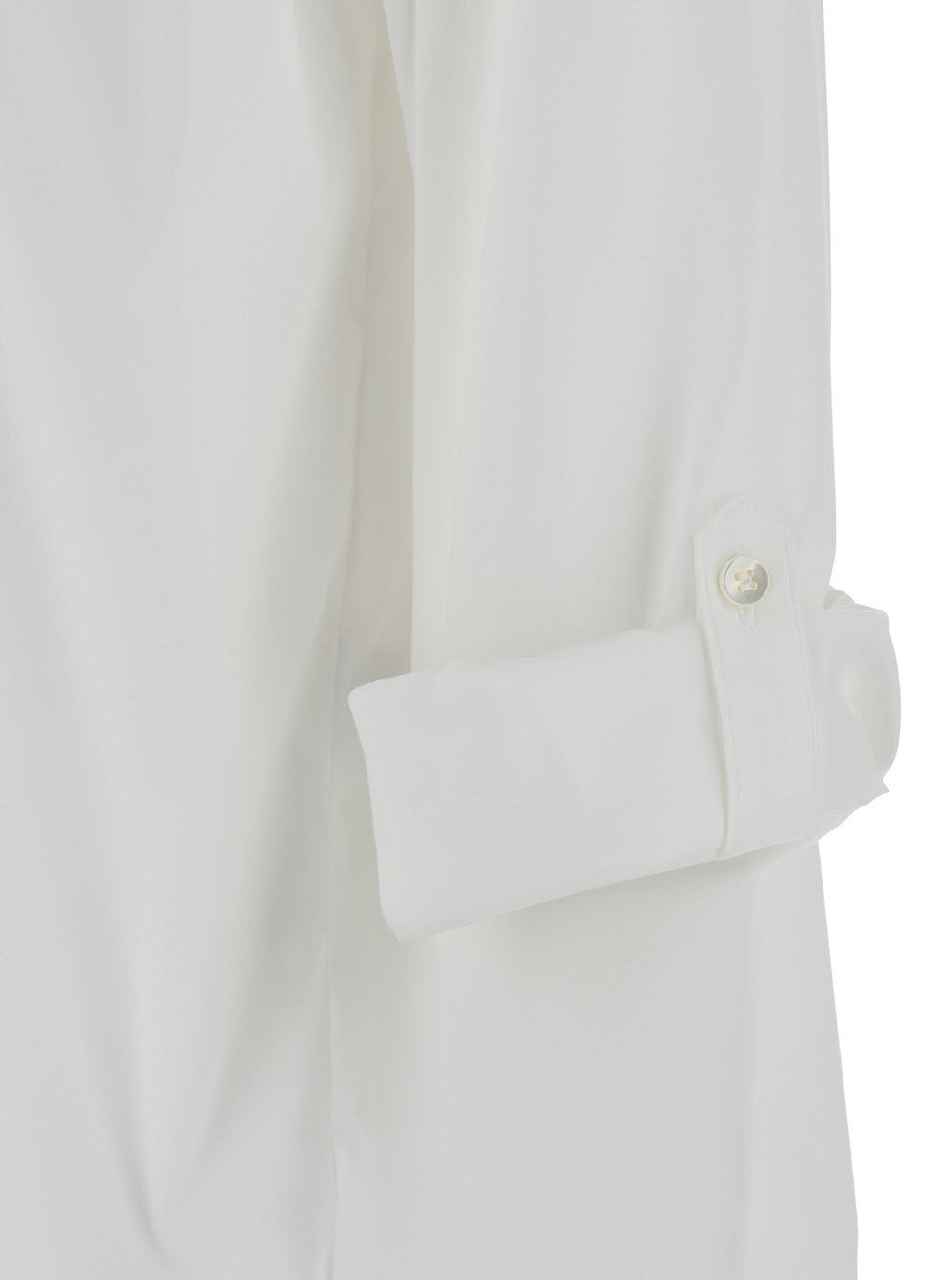 Brunello Cucinelli Women Oversized White Shirt With Monile Detail In Cotton Blend Woman - 3