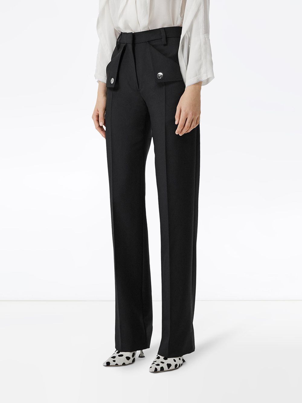 pocket detail tailored trousers - 3
