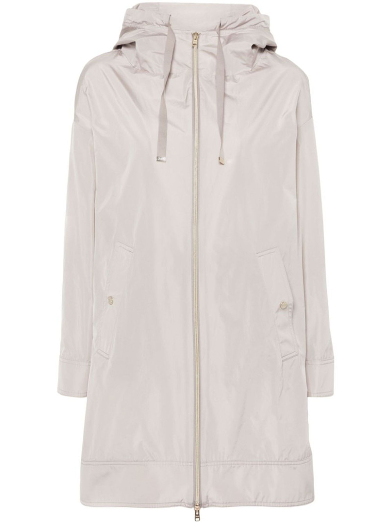 lightweight hooded parka coat - 1