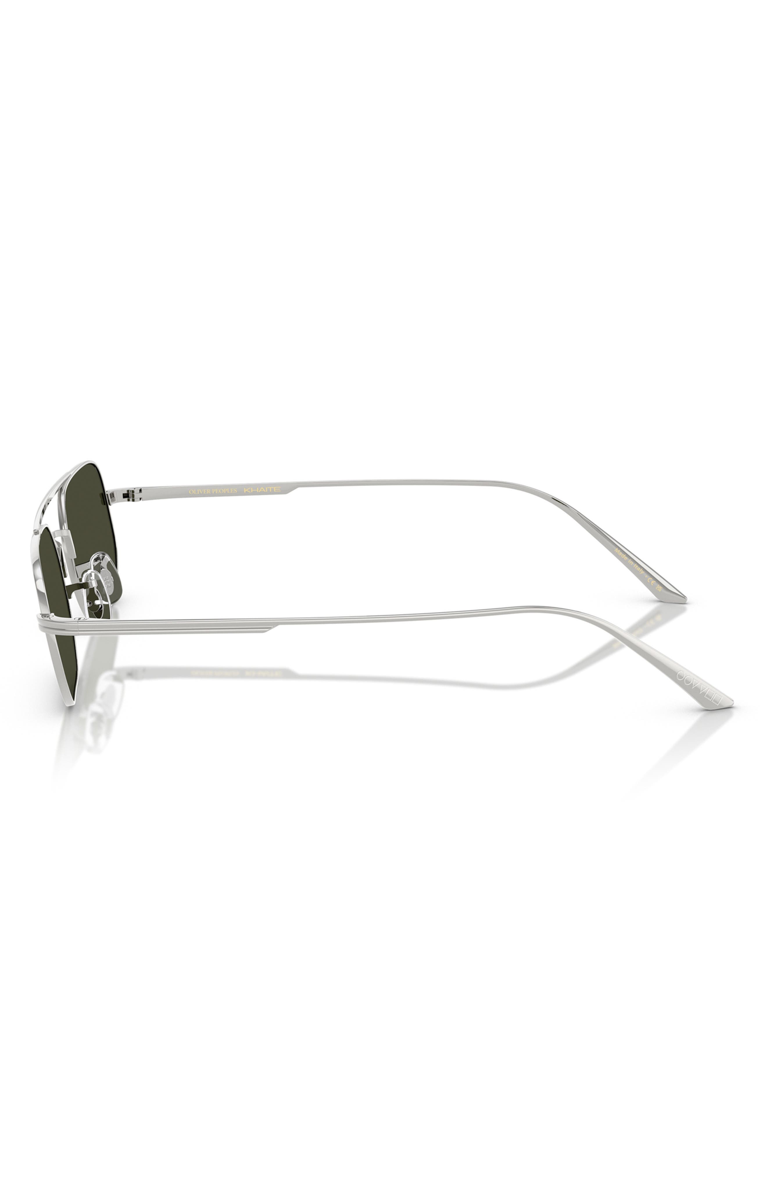 Oliver Peoples 52mm Pillow Sunglasses in Silver at Nordstrom - 3