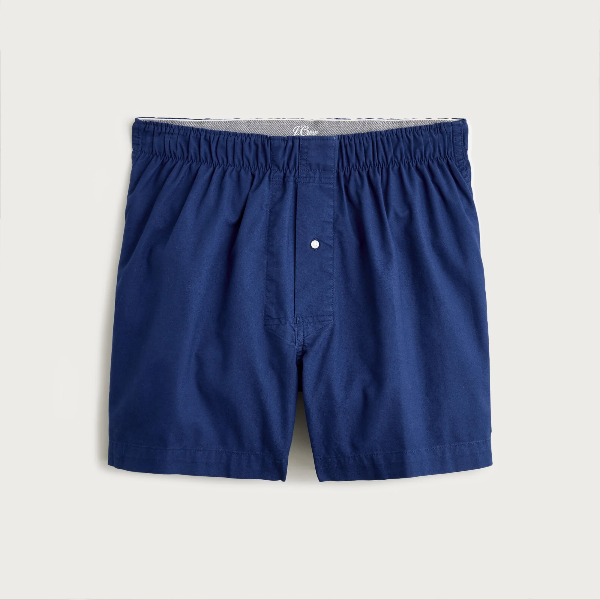 Boxer short in garment-dyed Broken-in organic cotton oxford - 1