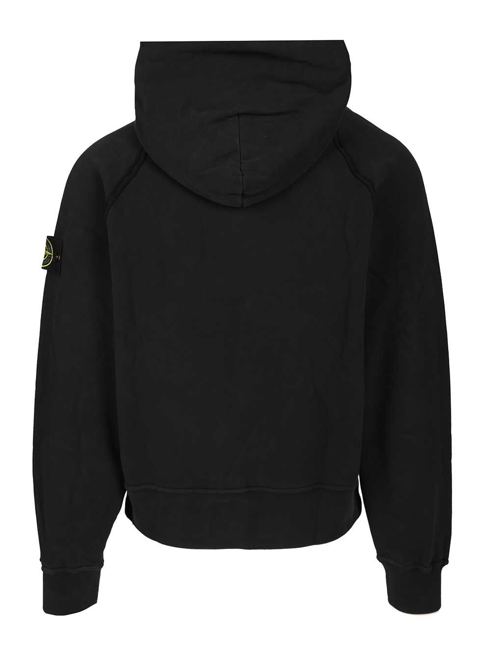 Organic Cotton Hoodie Sweatshirts Black - 2