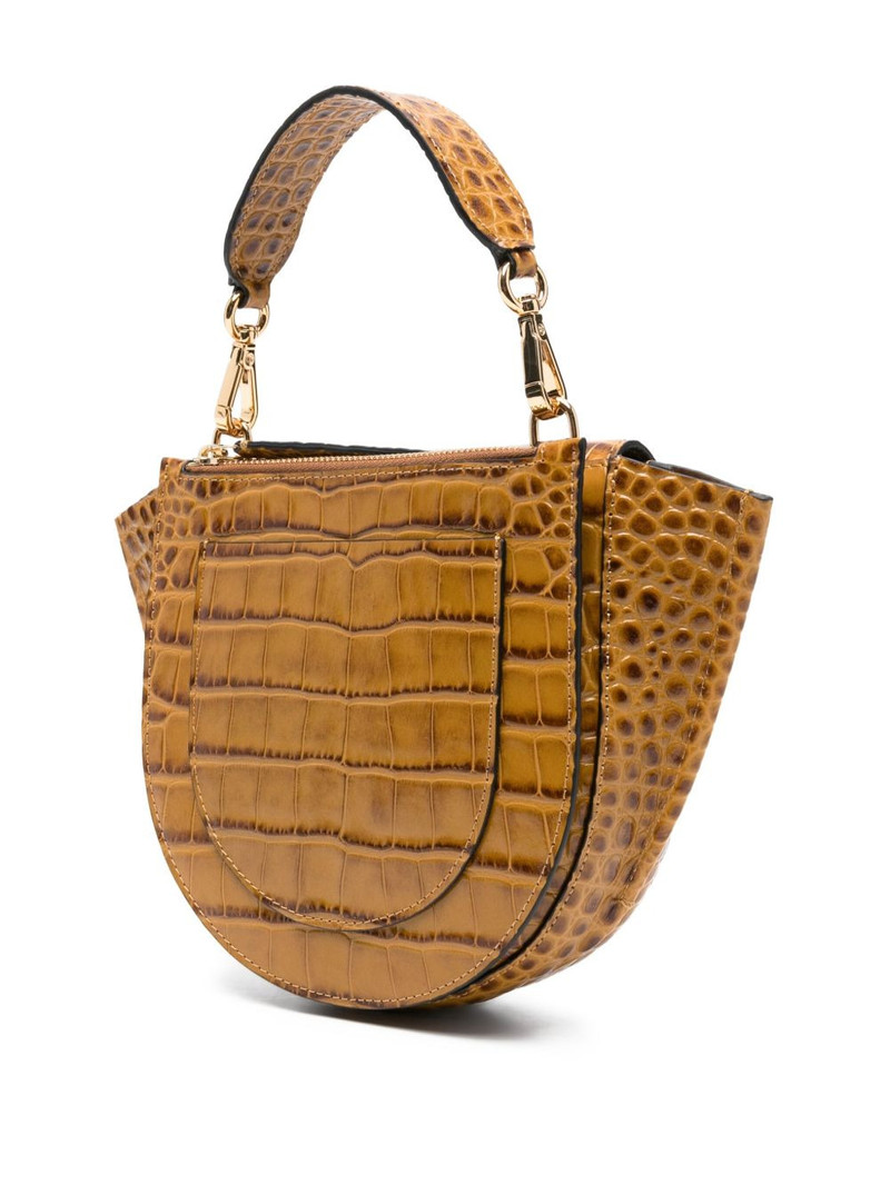 WANDLER mini Hortensia embossed cross-body bag outlook