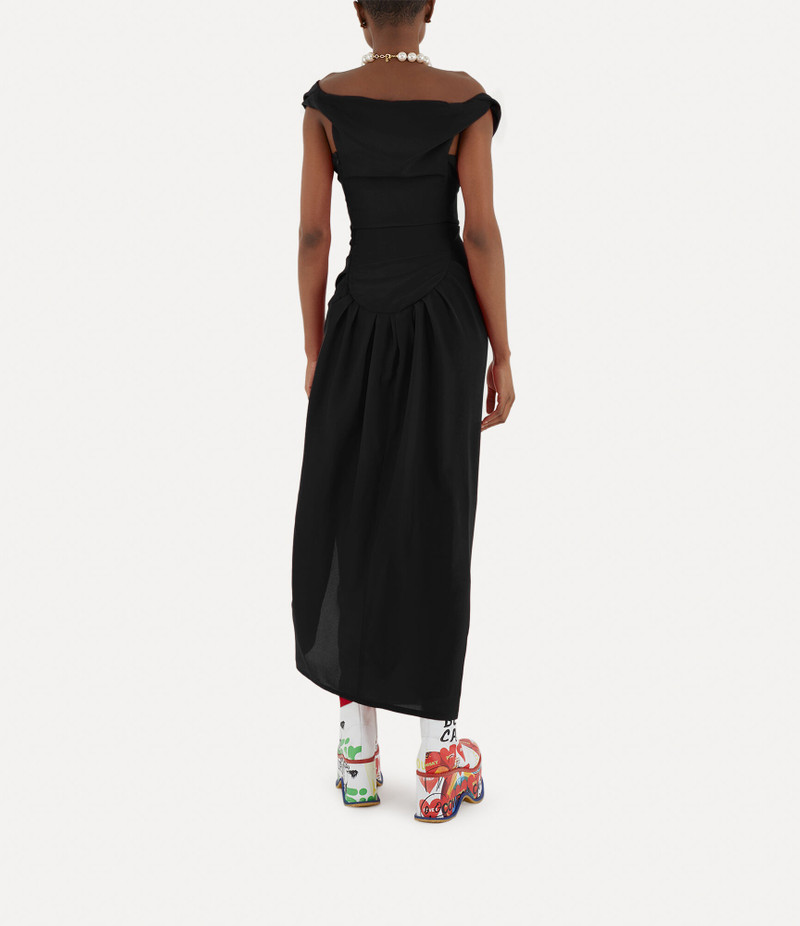 Vivienne Westwood LONG GINNIE PENCIL DRESS - 1101034V-W00F6-SW-black |  REVERSIBLE