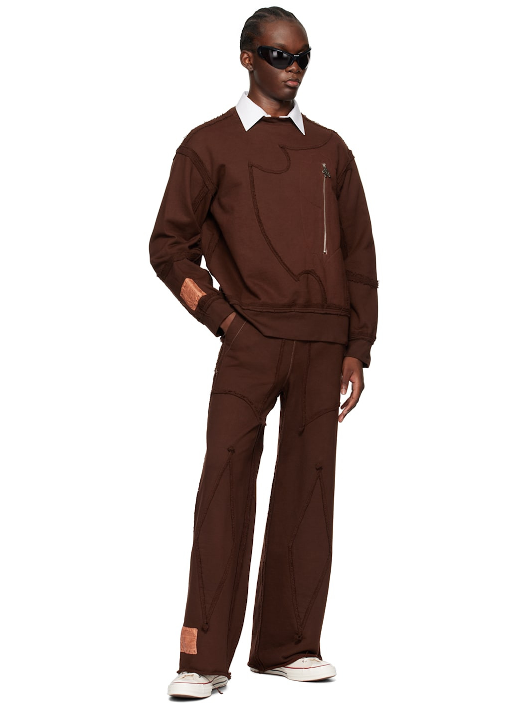 SSENSE Exclusive Brown 99-Defense Sweatshirt - 4